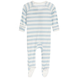 Slate Stripe Footie