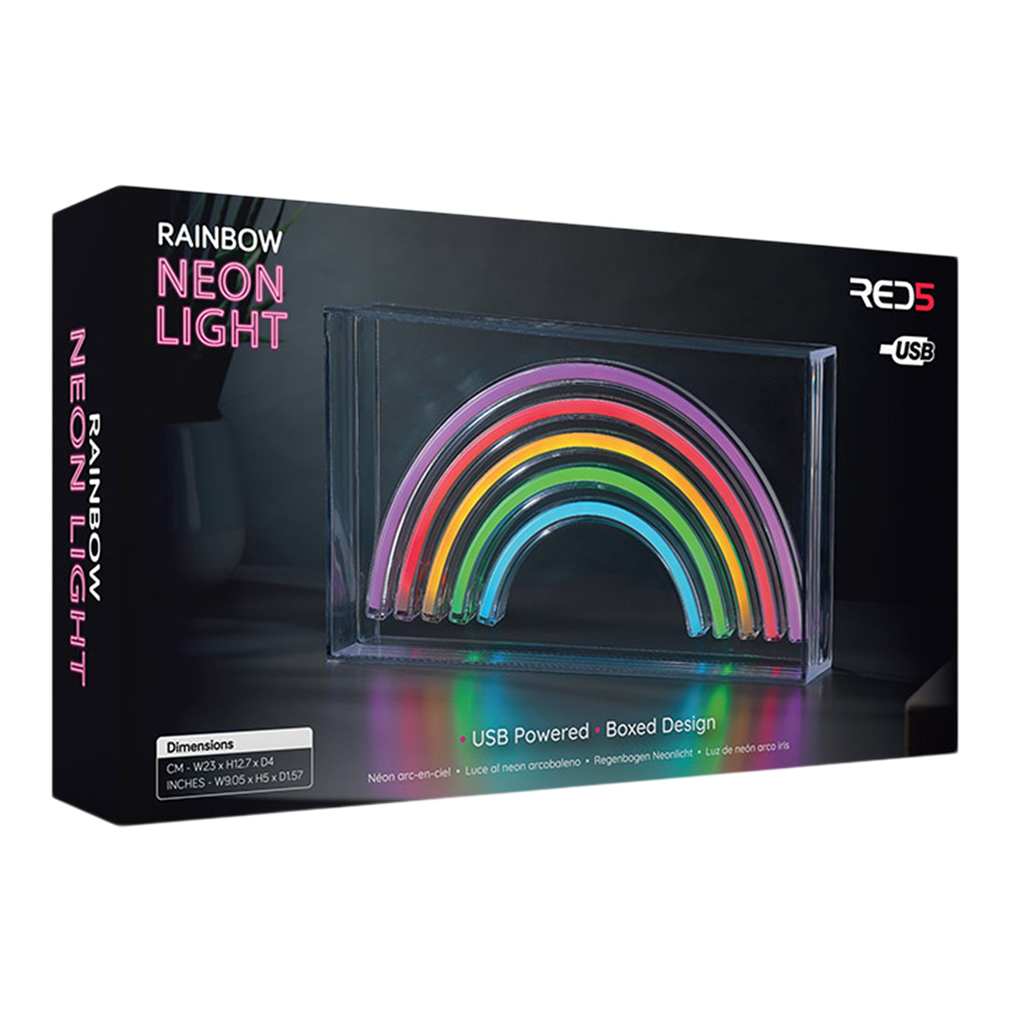Boxed Rainbow Light Neon - Denny's