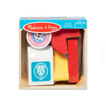 Melissa & Doug stamp set in packaging on a white background