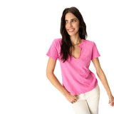 Plata Notched Tee - Denny's