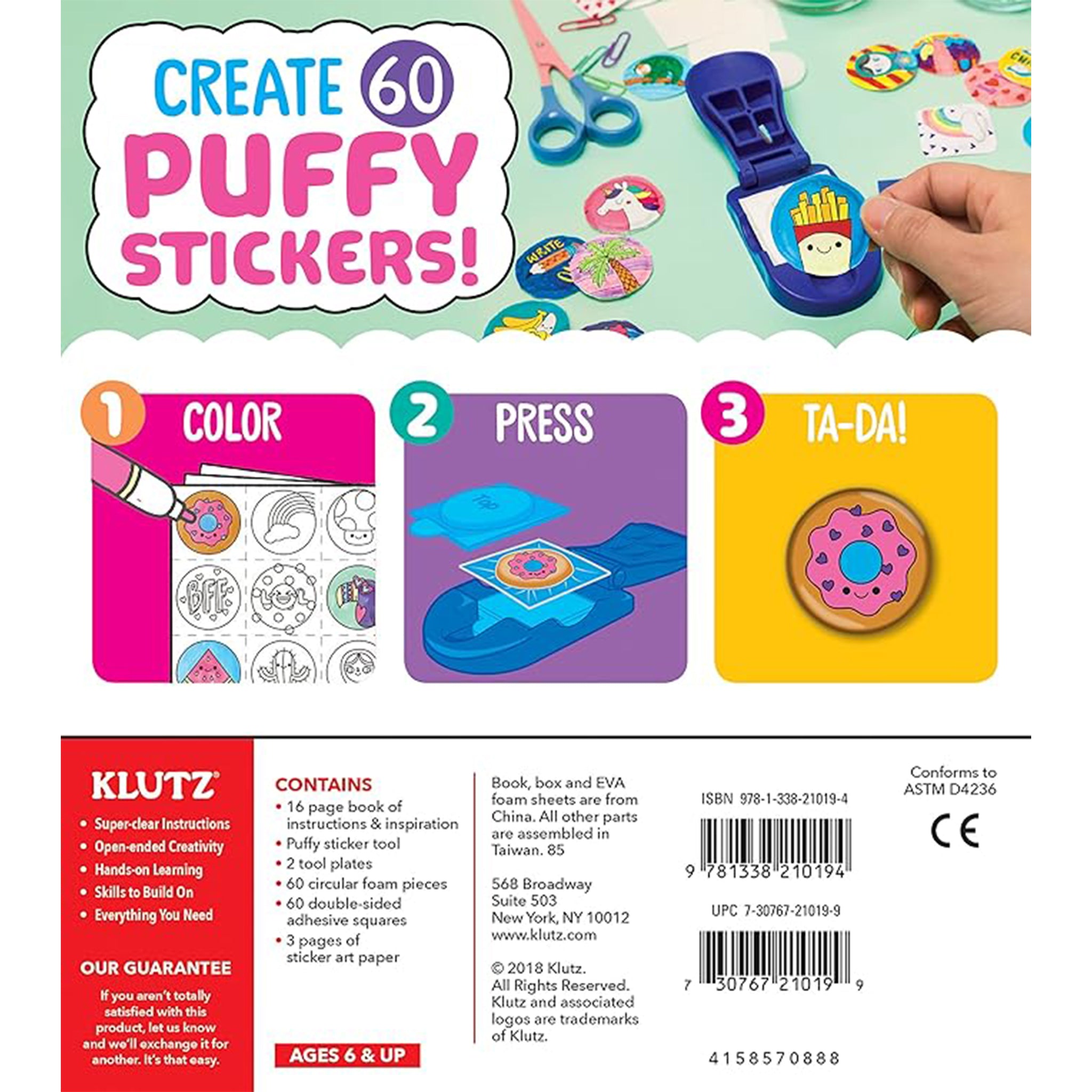 Make Your Own Puffy Stickers - Denny's