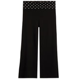 Polka Dot Rollover Waist Wide Leg