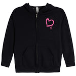 New York Brooklyn Drippy Heart Zip Hoodie - Denny's
