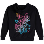 New York Brooklyn Drippy Heart Zip Hoodie - Denny's