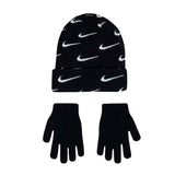 Swoosh Repeat Beanie Set 8-20 - Denny's