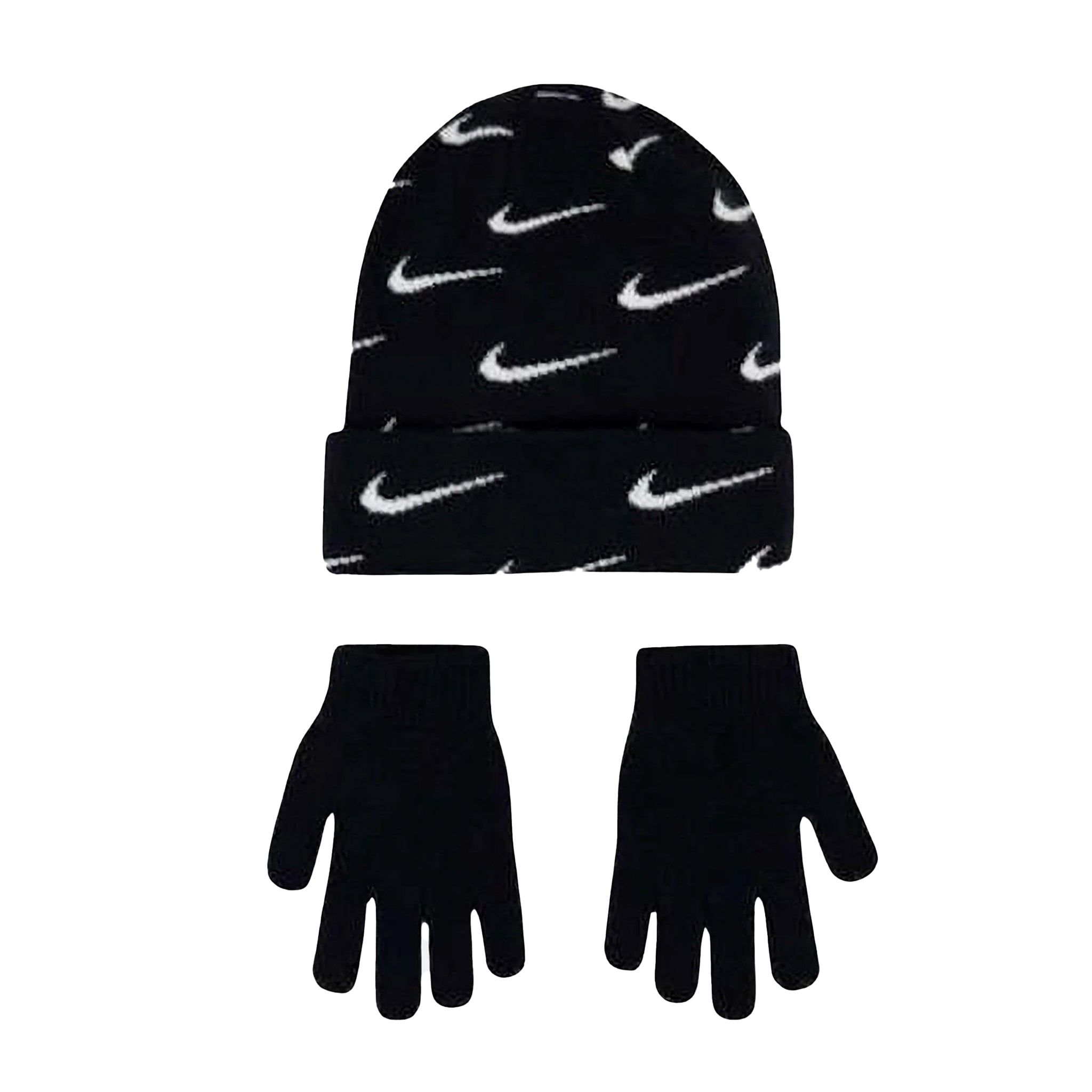 Swoosh Repeat Beanie Set 8-20 - Denny's