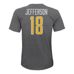 Jefferson Vikings Name & Number Triblend Tee - Denny's