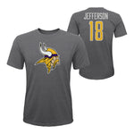 Jefferson Vikings Name & Number Triblend Tee - Denny's