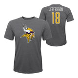 Jefferson Vikings Name & Number Triblend Tee - Denny's