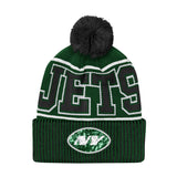 Jets Youth Highlight Cuffed Hat w/Pom
