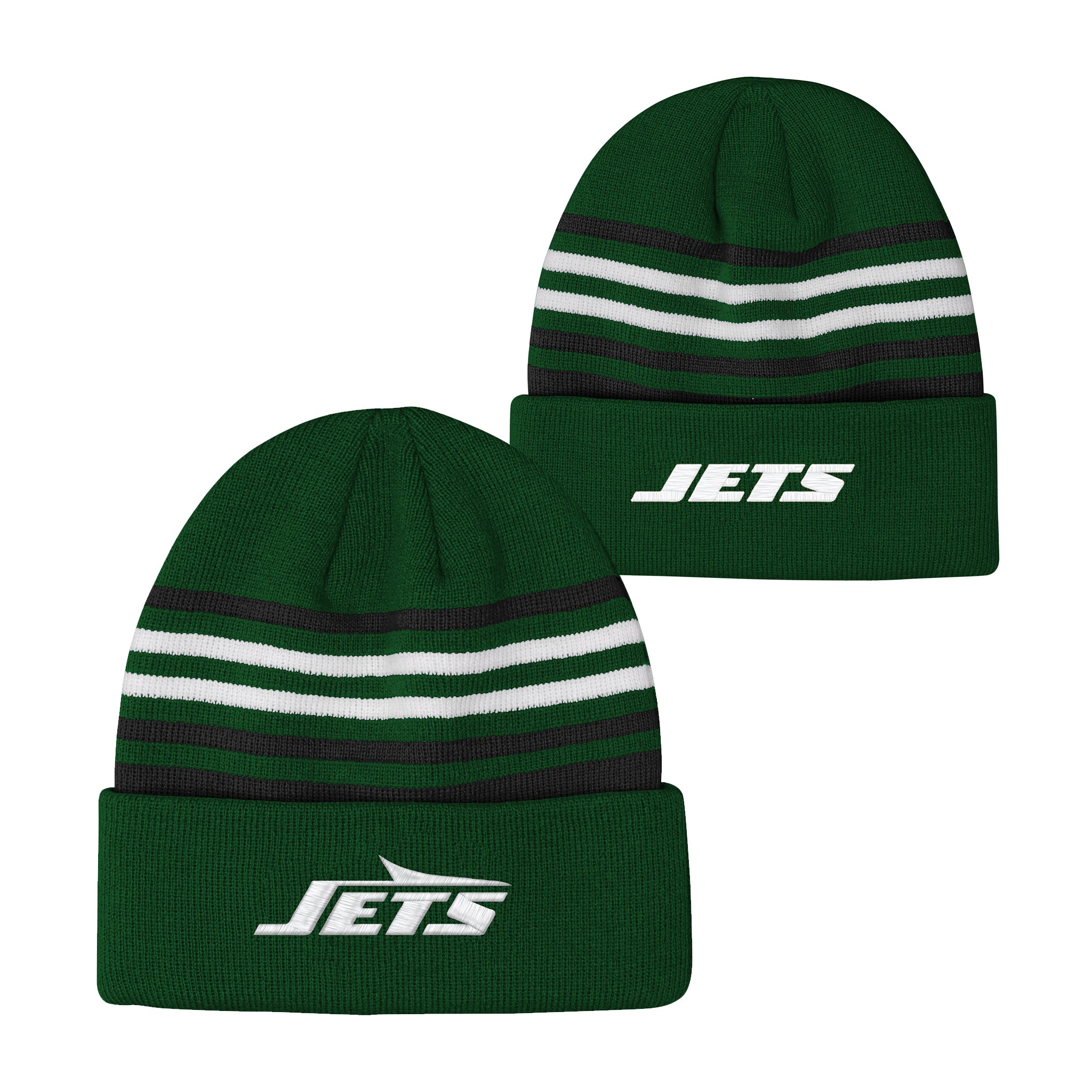 Jets Essential Knit Cuffed Hat 4-7 - Denny's