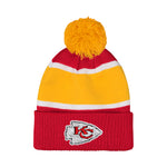 Kansas City Chiefs Lets Play Pom Cuffed Knit Hat - Denny's