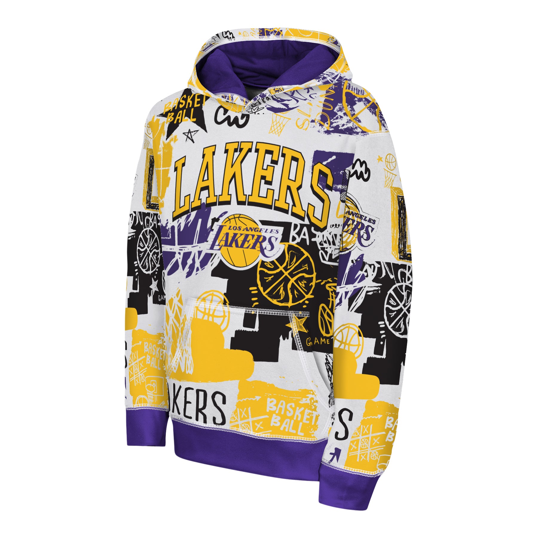 Lakers Wild Style Sublimated Hoodie – Denny's X Lester's