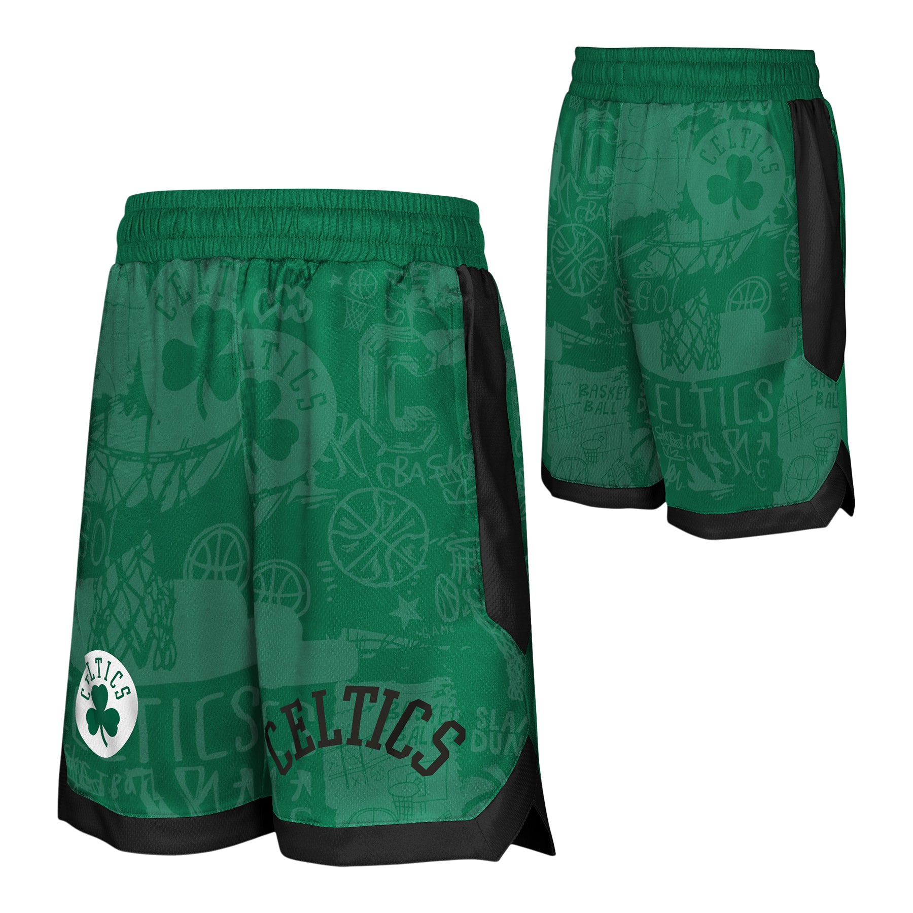 Celtics Street Art Printed Short - Denny's