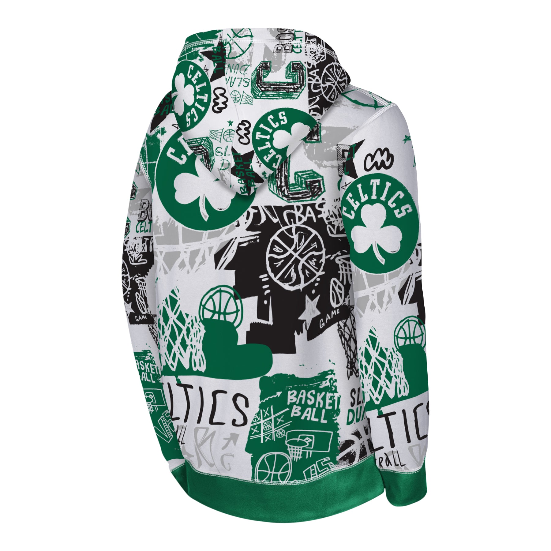 Celtics Wild Style Sublimated Hoodie - Denny's