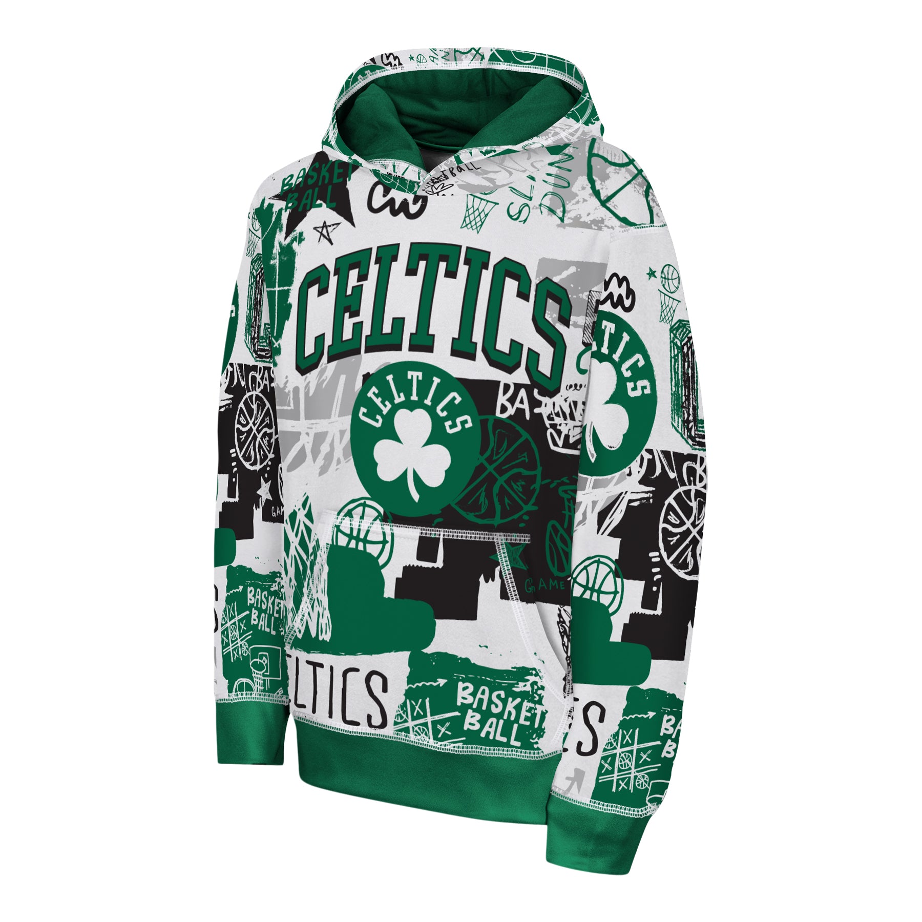 Celtics Wild Style Sublimated Hoodie - Denny's