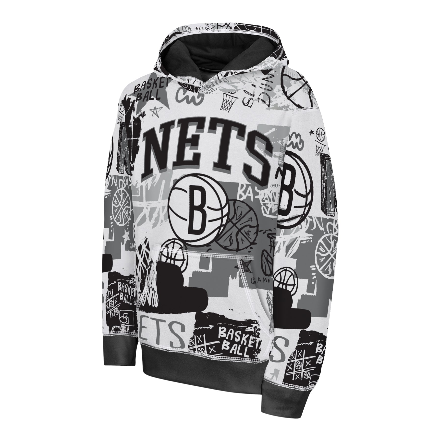 Nets Wild Style Sublimated Hoodie - Denny's