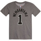 Wembanyama Spurs Triblend Name & Number Tee - Denny's