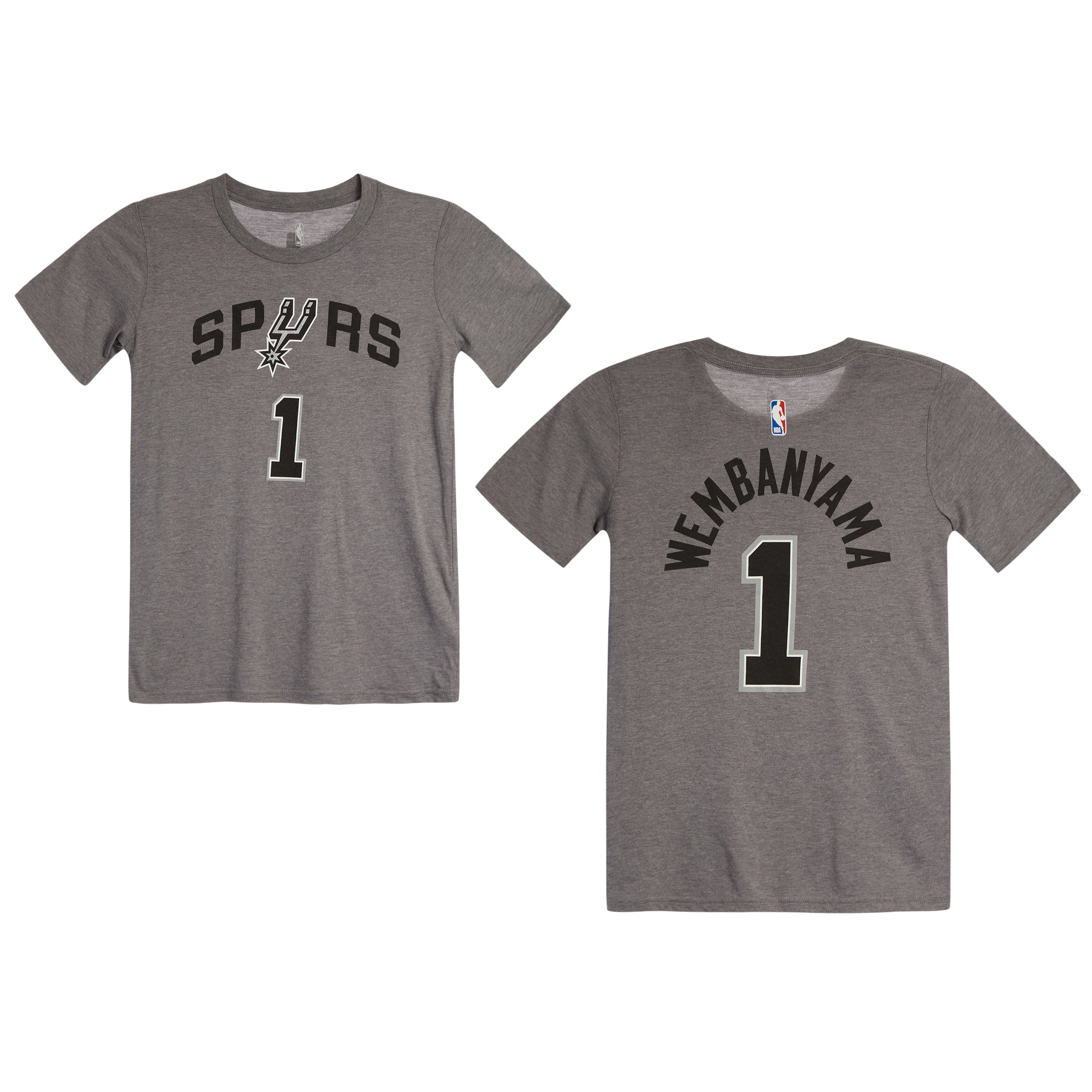 Wembanyama Spurs Triblend Name & Number Tee - Denny's