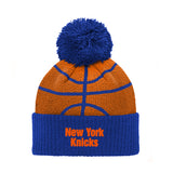 Knicks Kids Cuff Knit Pom Hat