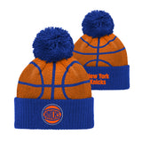 Knicks Kids Cuff Knit Pom Hat