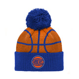 Knicks Kids Cuff Knit Pom Hat