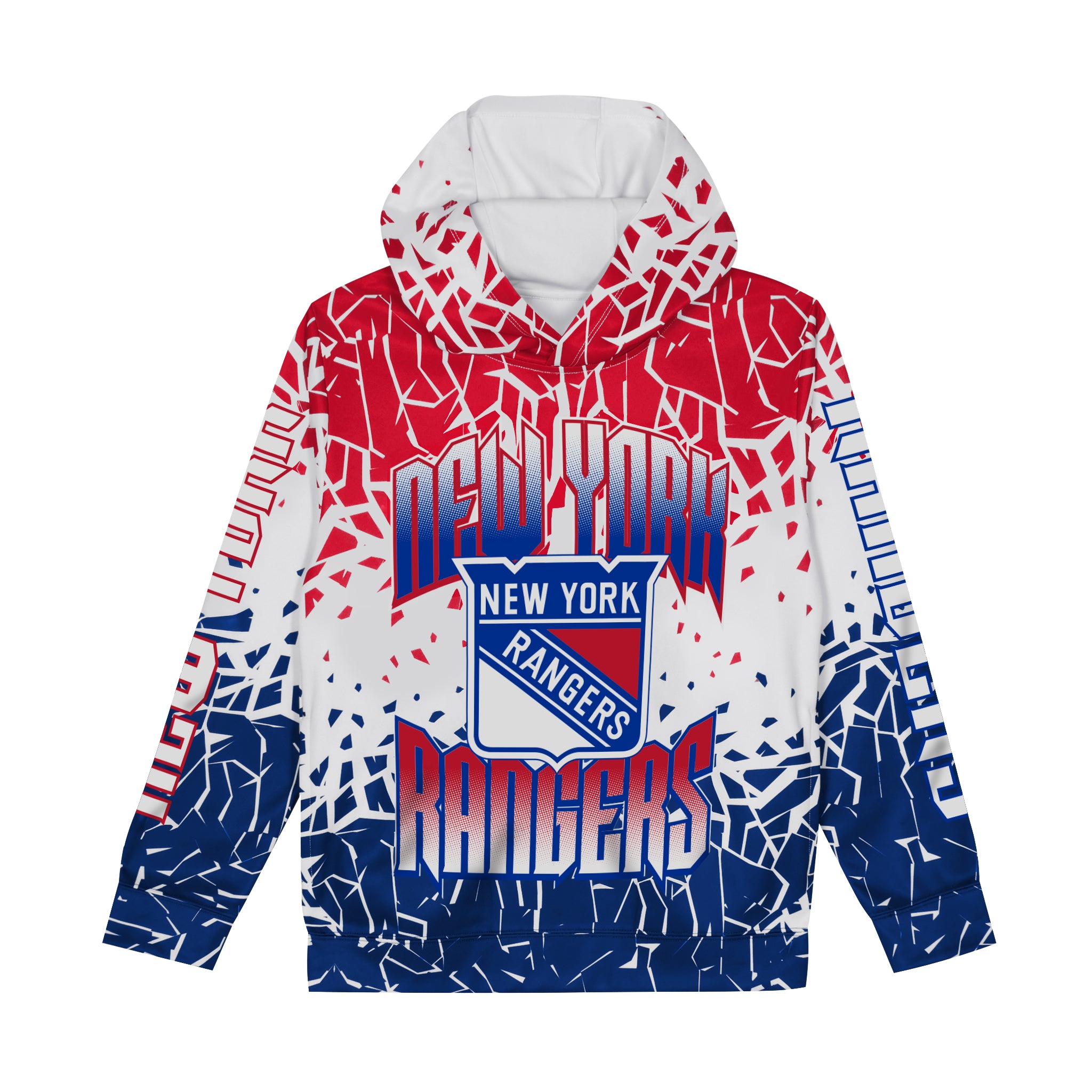 Rangers Frozen Frenzy Sublimated Hoodie - Denny's