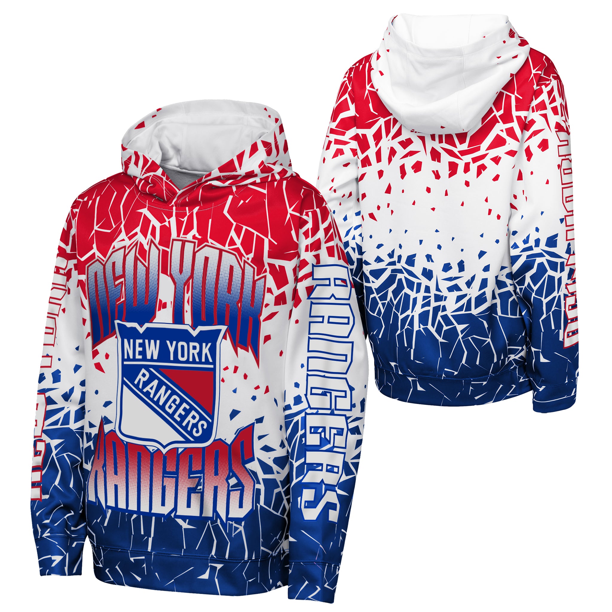 Rangers Frozen Frenzy Sublimated Hoodie - Denny's
