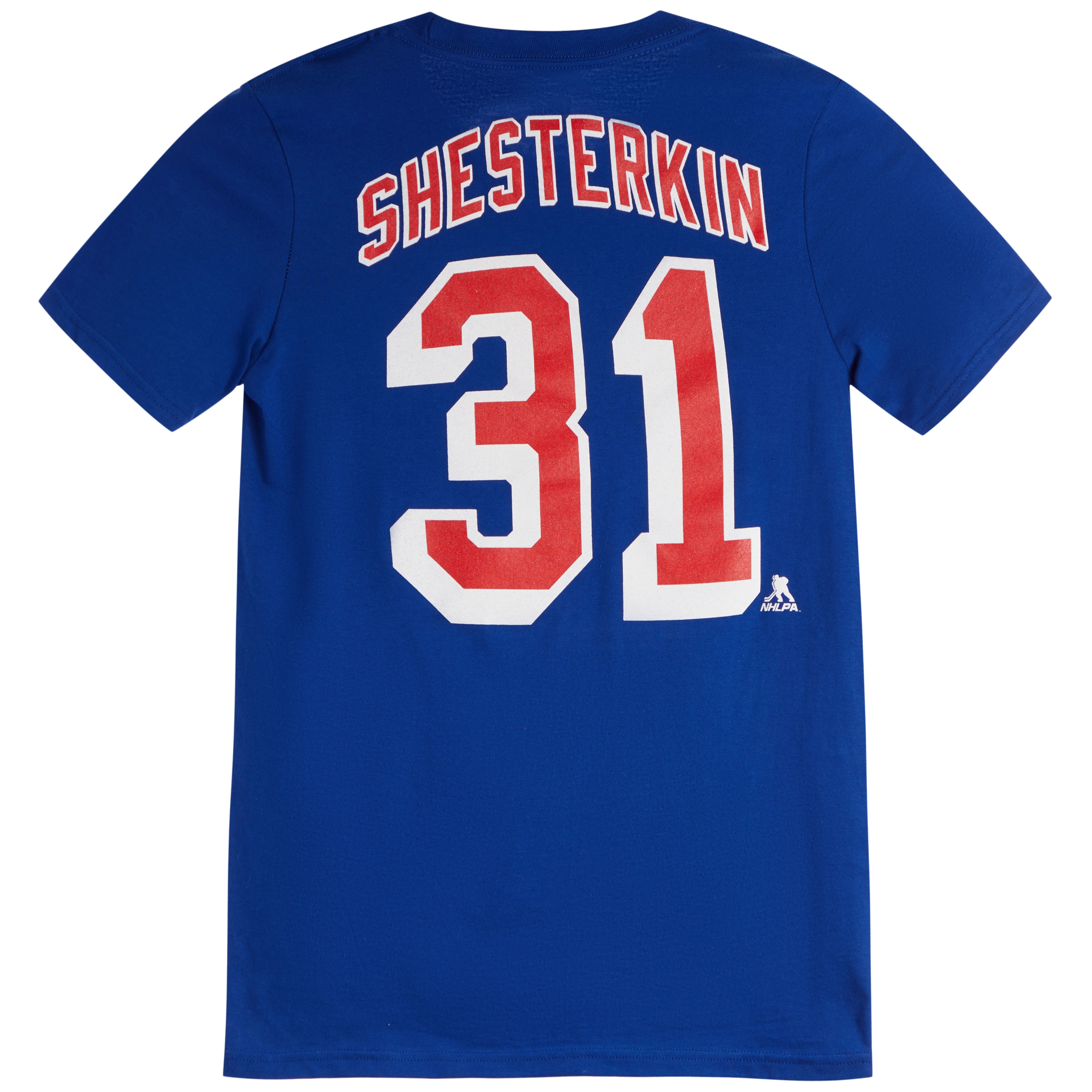 Shesterkin Rangers Flat Name & Number Tee - Denny's