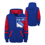 Rangers Face Off Zip Hoodie - Denny's