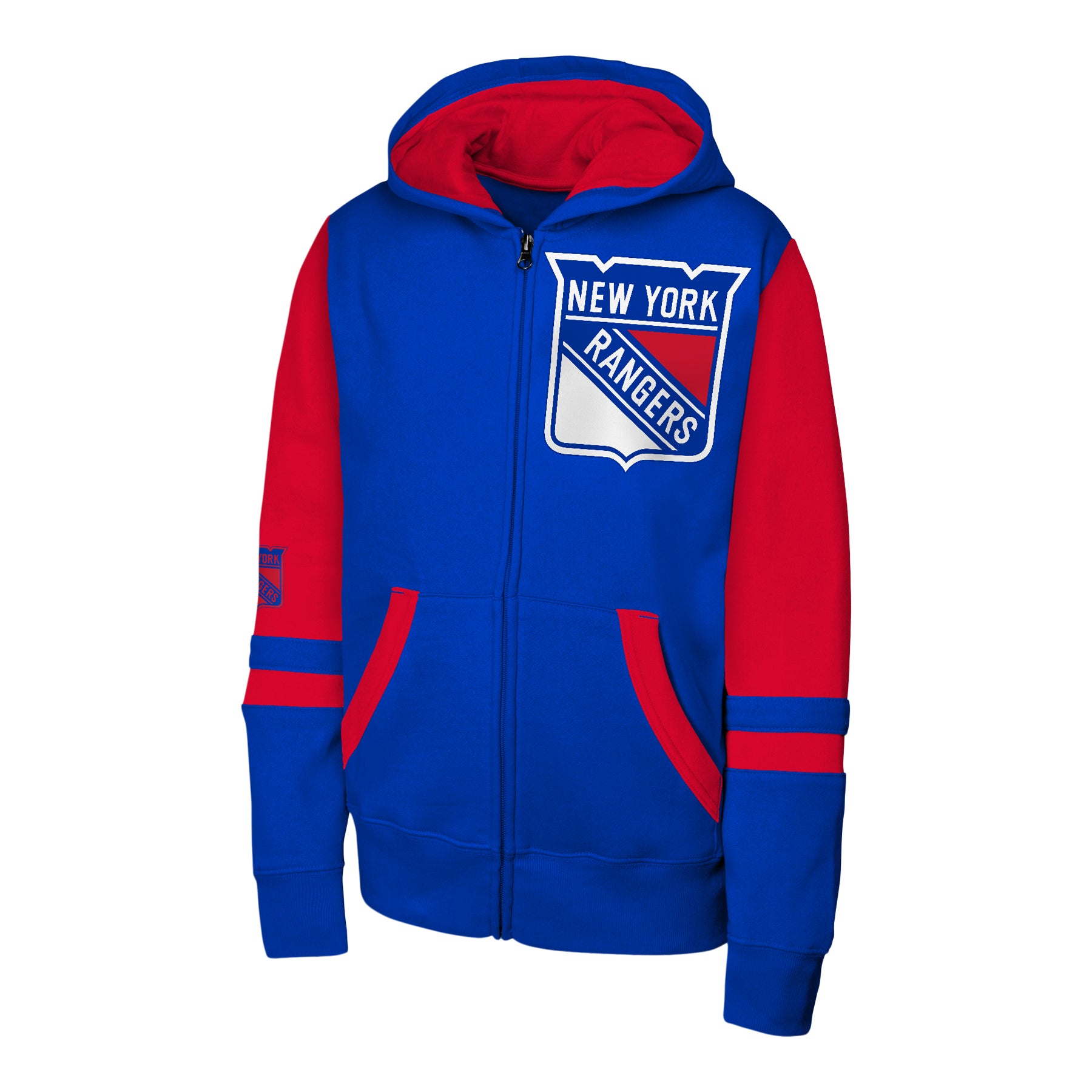 Rangers Face Off Zip Hoodie - Denny's
