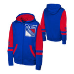 Rangers Face Off Zip Hoodie - Denny's