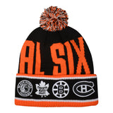 Original Six Large Rib Cuff Knit Hat - Denny's