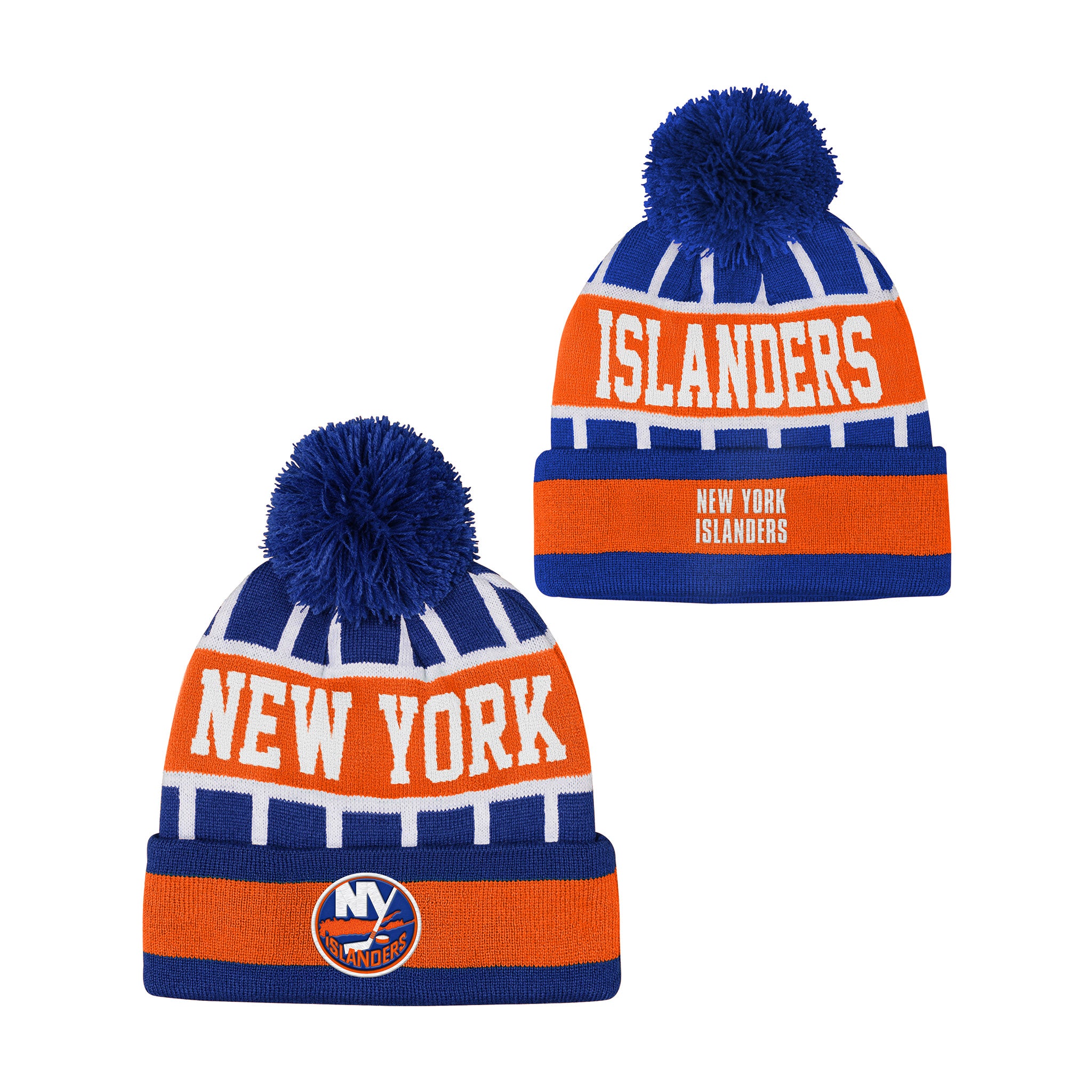 Islanders Go Fast Cuffed Knit With Pom - Denny's