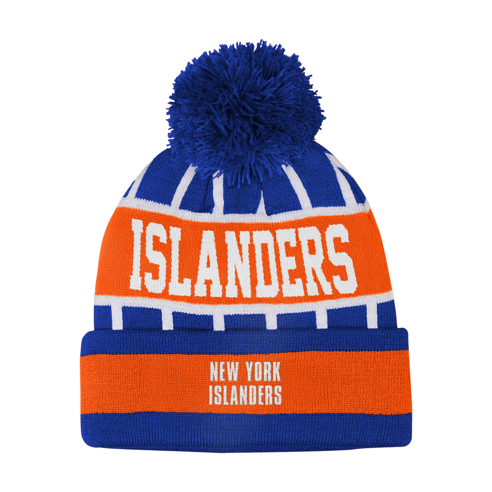 Islanders Go Fast Cuffed Knit With Pom - Denny's