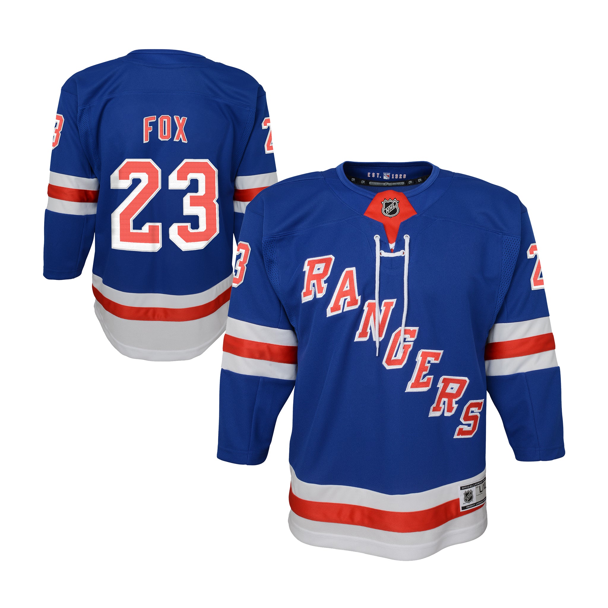 Fox/Rangers Premier Home Jersey - Denny's