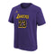 Lebron Lakers Statement Name & Number Tee - Denny's
