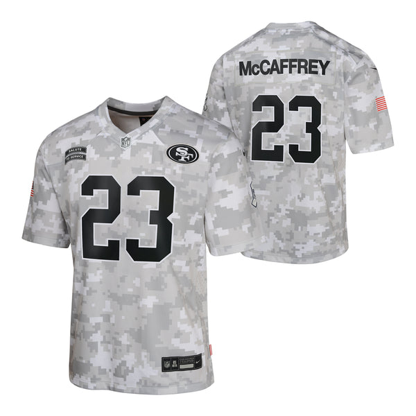 McCaffrey 49ers Salute To Service Jersey – Denny's X Lester's