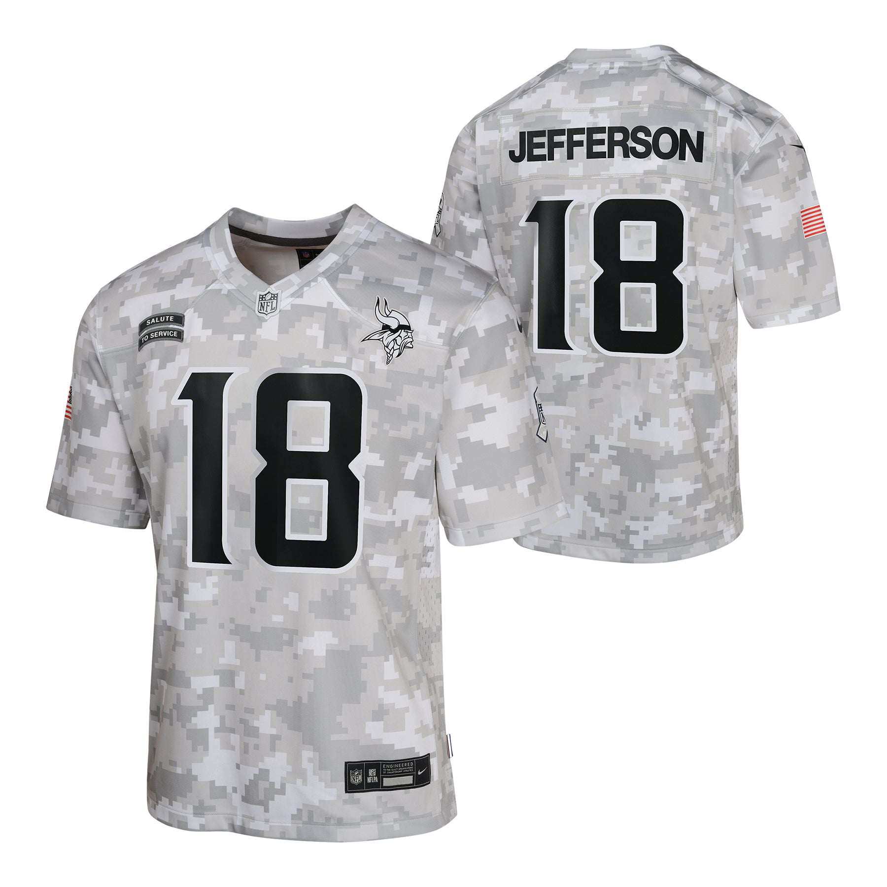 Jefferson Vikings Jersey Salute To Service - Denny's