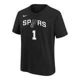 Wembanyama Spurs Name and Number Tee - Denny's