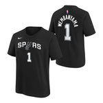 Wembanyama Spurs Name and Number Tee - Denny's