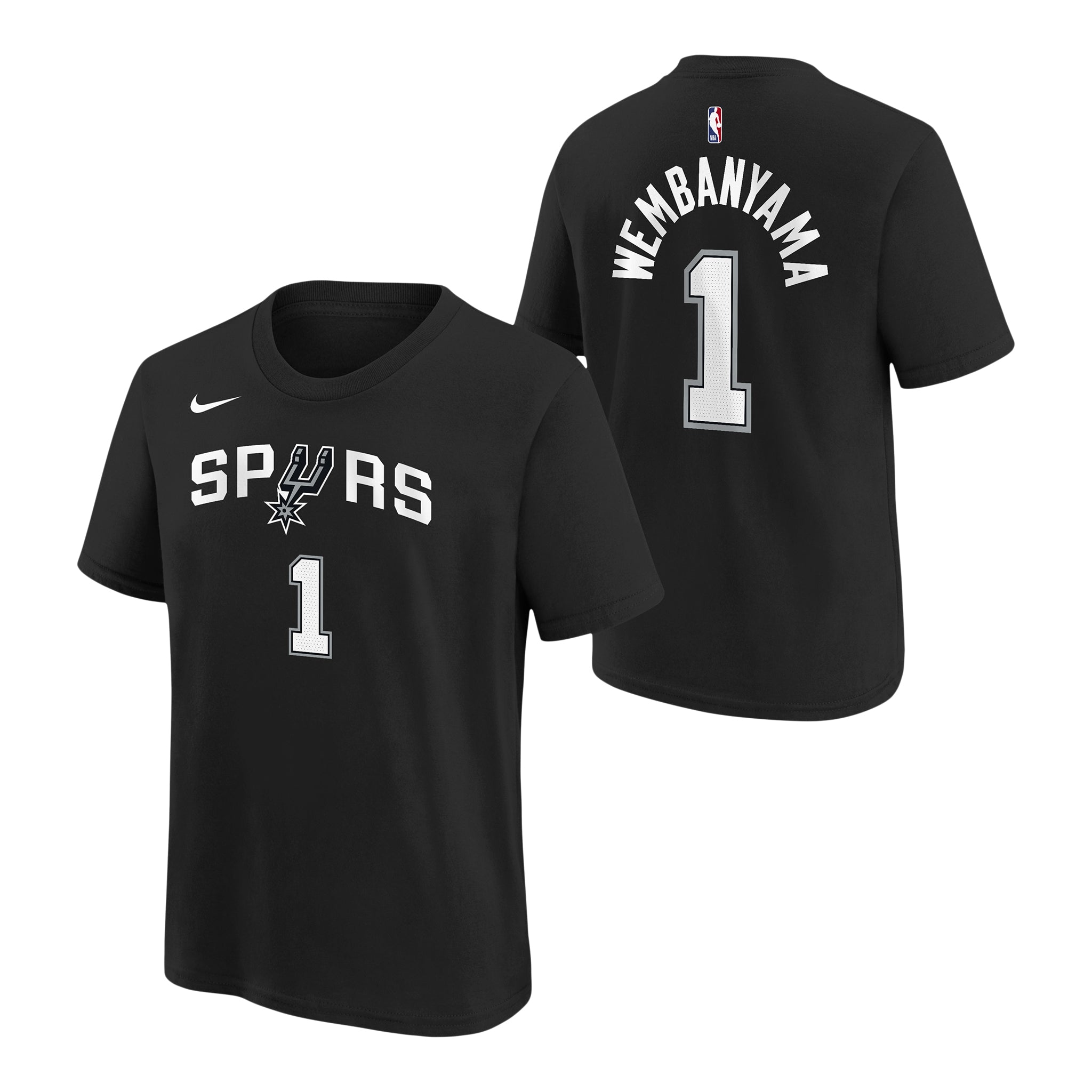 Wembanyama Spurs Name and Number Tee - Denny's