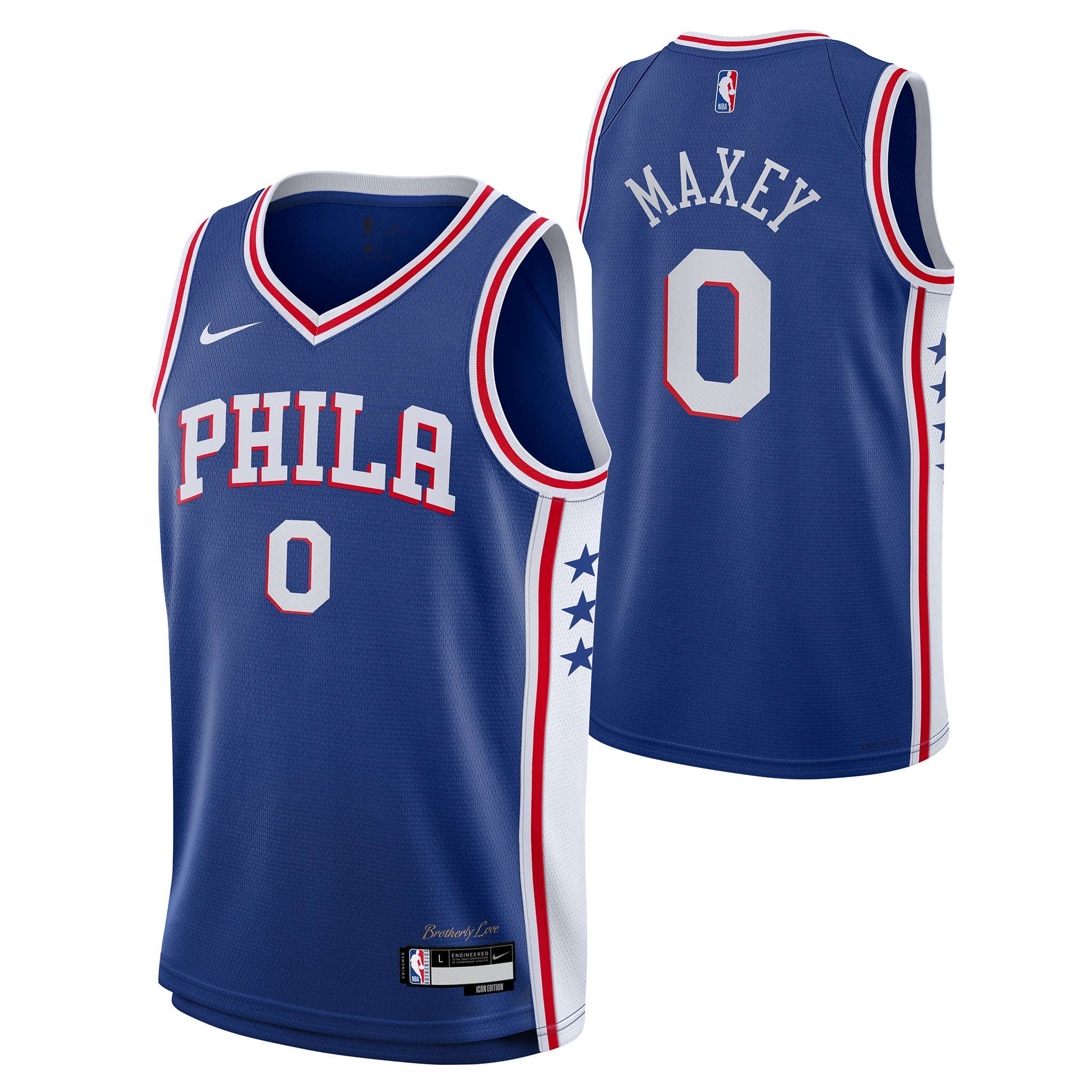 Maxey 76ers Icon Jersey - Denny's