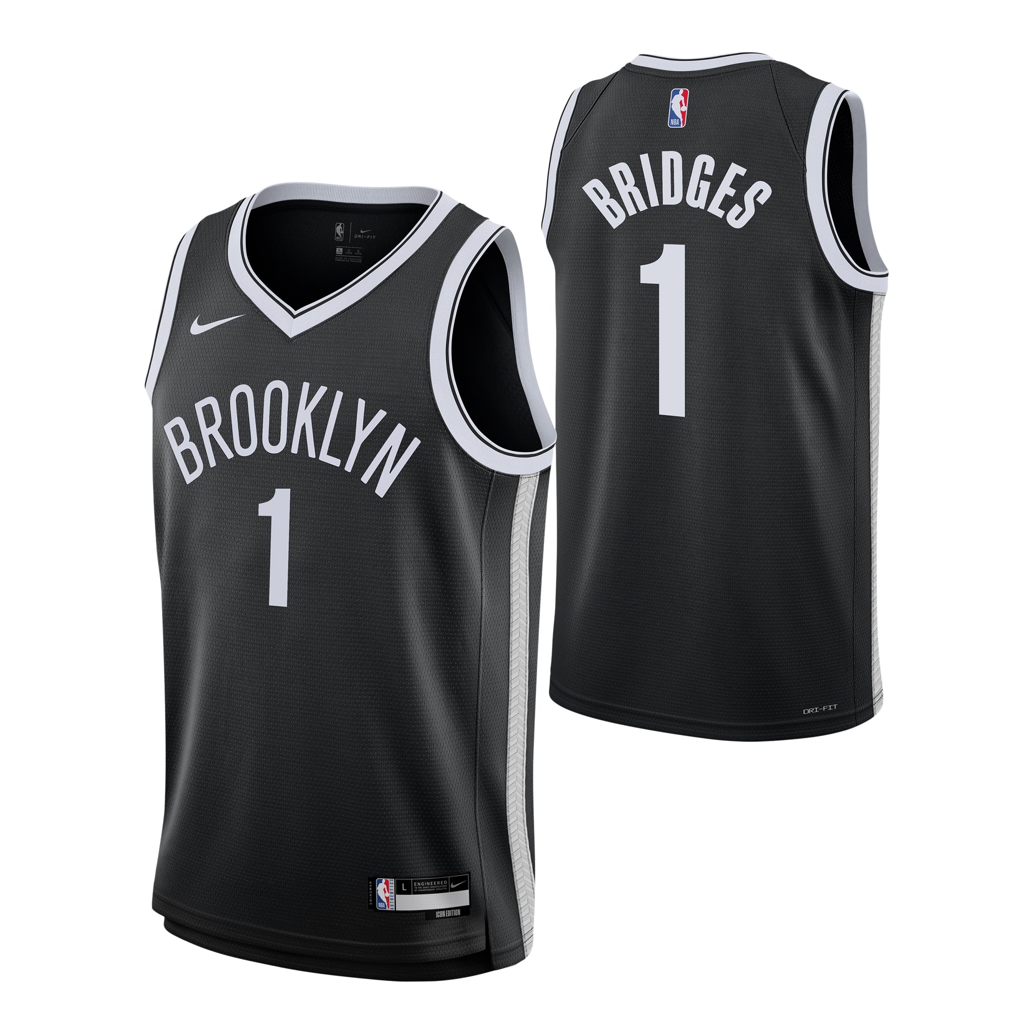 Bridges Nets Icon Swingman Jersey - Denny's