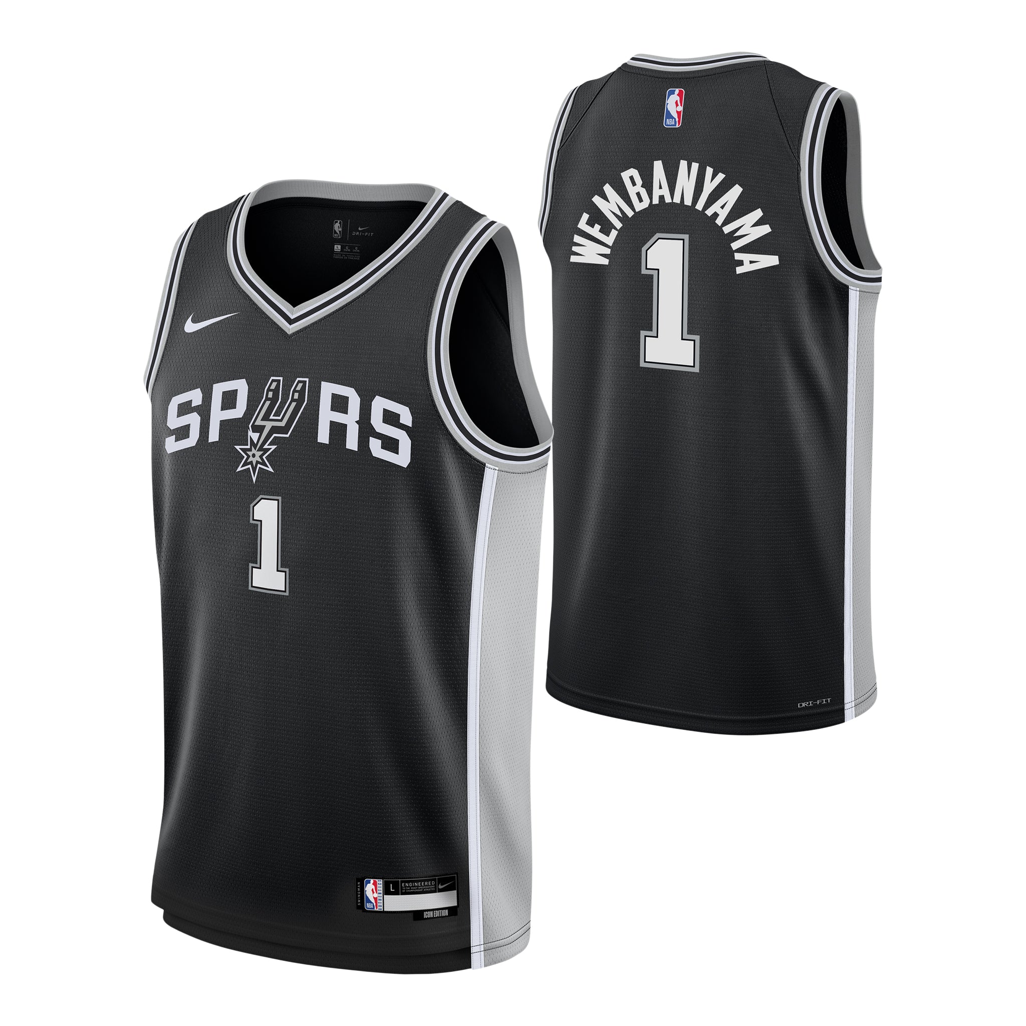 Wembanyama Spurs Icon Jersey - Denny's
