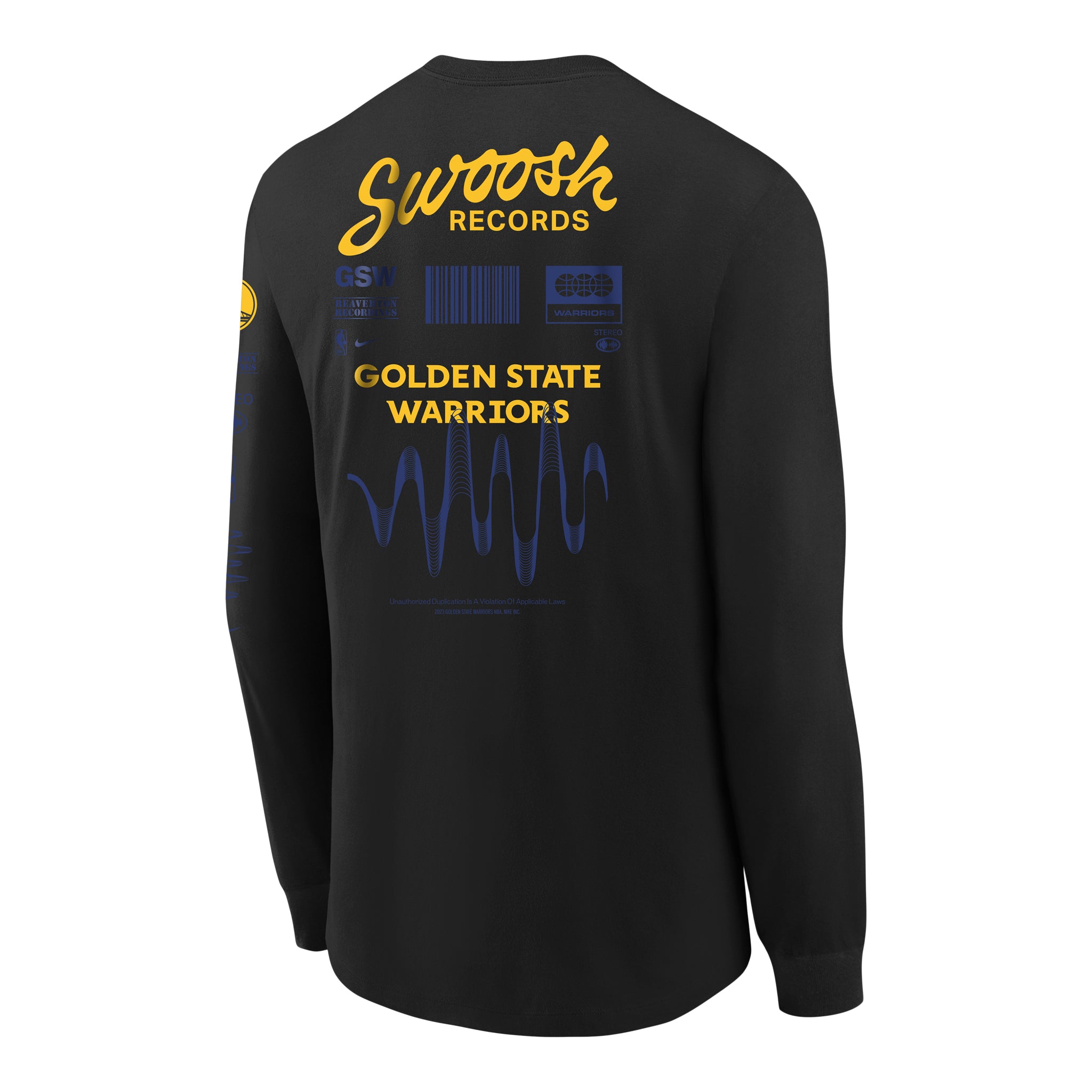 Warriors NK Essentials Fade Long Sleeve Tee - Denny's
