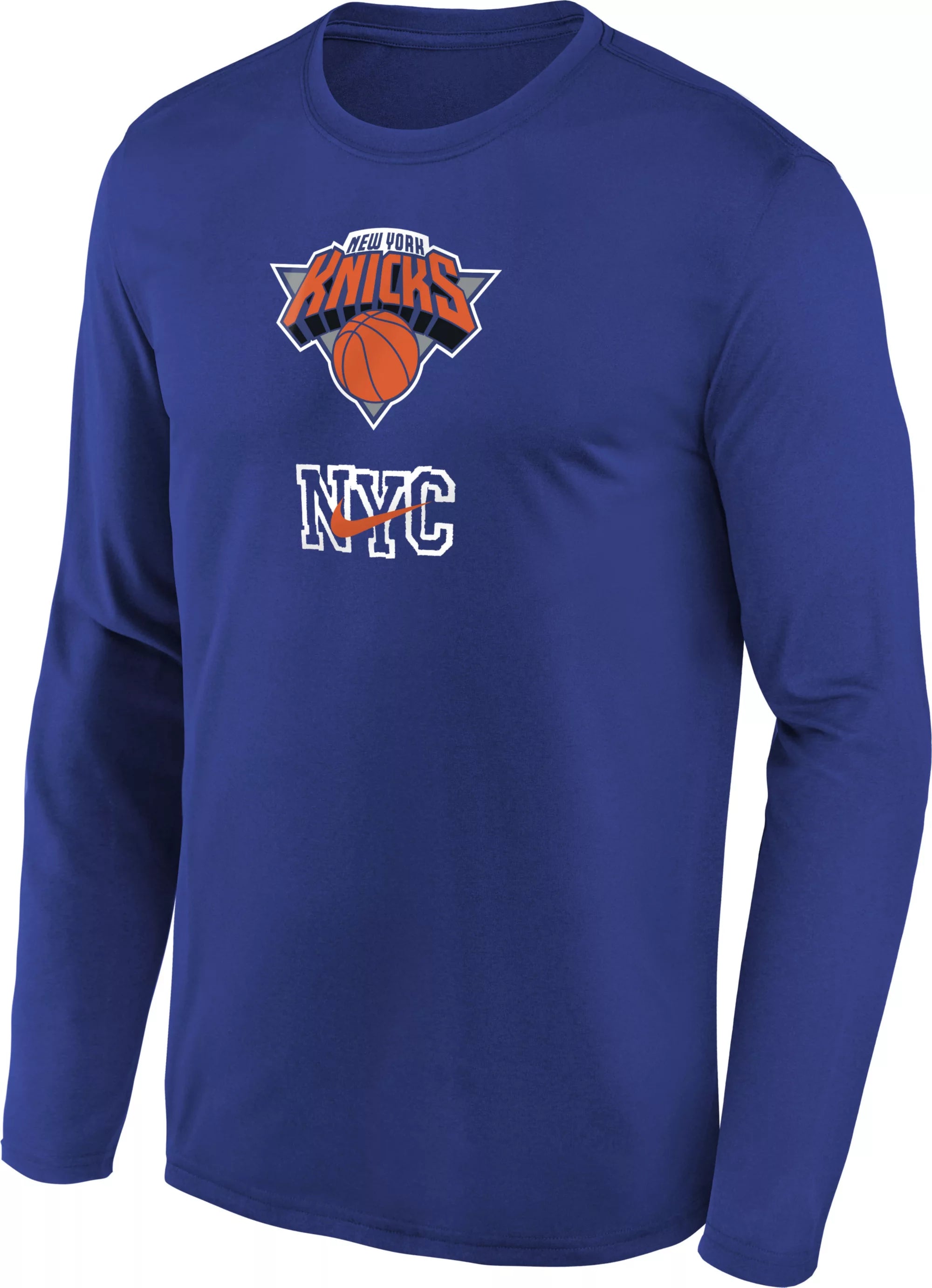 Knicks NK Drifit Long Sleeve Pregame Top - Denny's