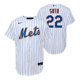 Soto Mets Home Replica Jersey - Denny's