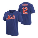 Lindor Mets Name & Number Tee - Denny's