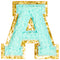 A Varsity Chenille Letter Sticker Patch - Denny's